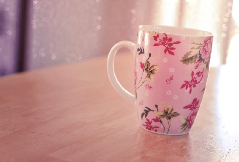 Pink Floral Mug