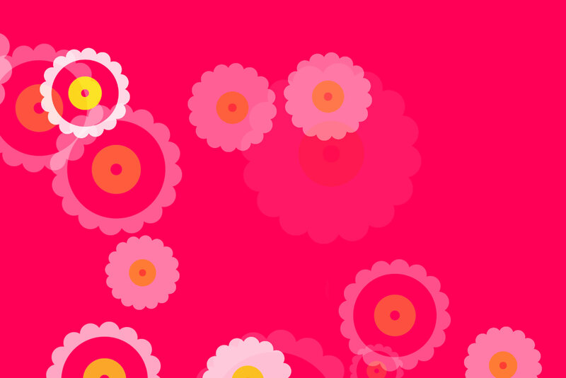 pink floral pattern background