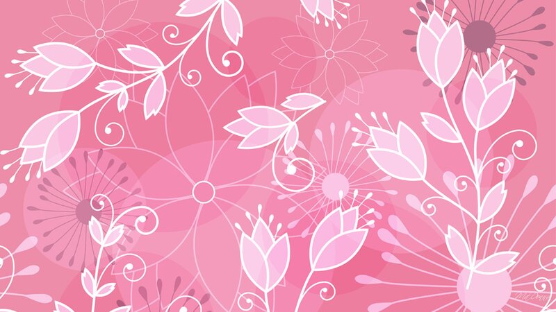 Pink Floral Pattern — Calm