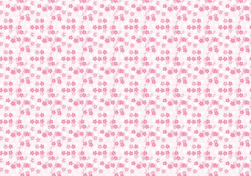 Pink Floral Pattern — Calm, Vector Art, Flowers, Dots