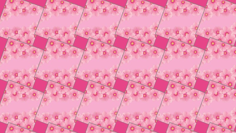Pink Floral Pattern — Calm, Vector Art