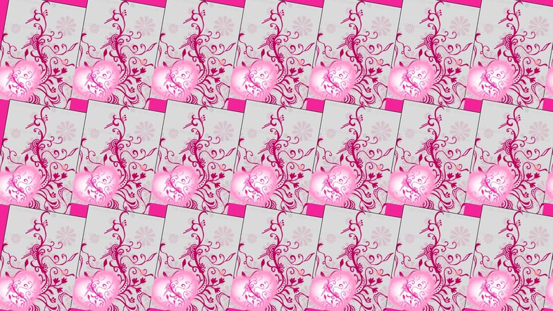 Pink Floral Pattern — Decorative, Vector Art