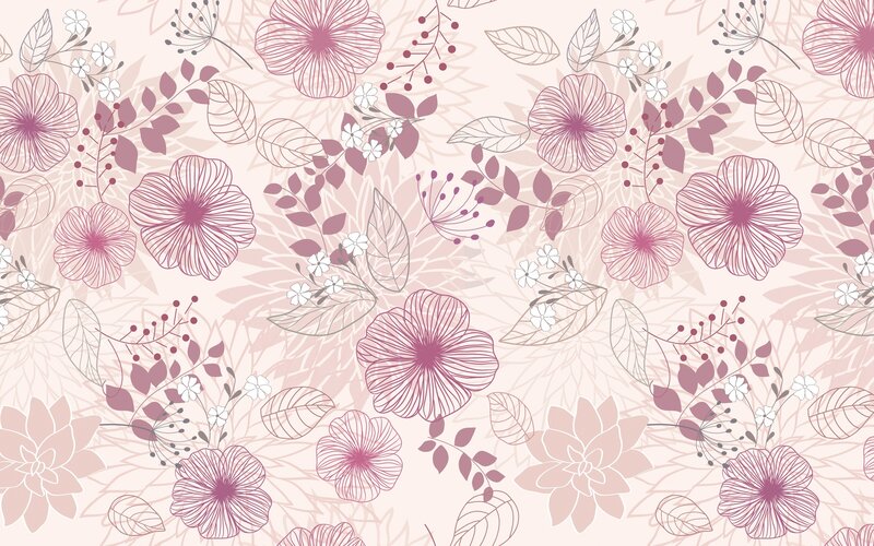 pink floral pattern design