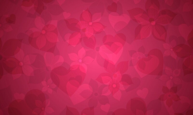 Pink Floral Pattern — Romantic, Vector Art