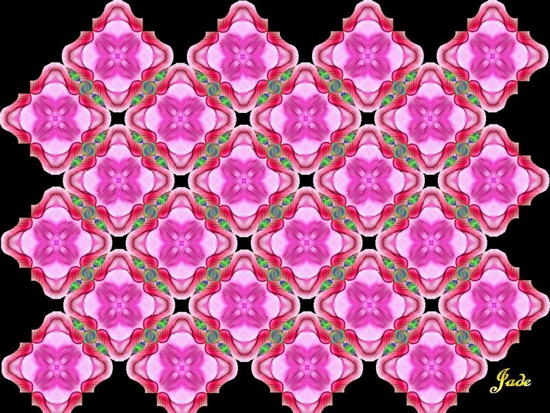 Pink Floral Pattern — Symmetrical