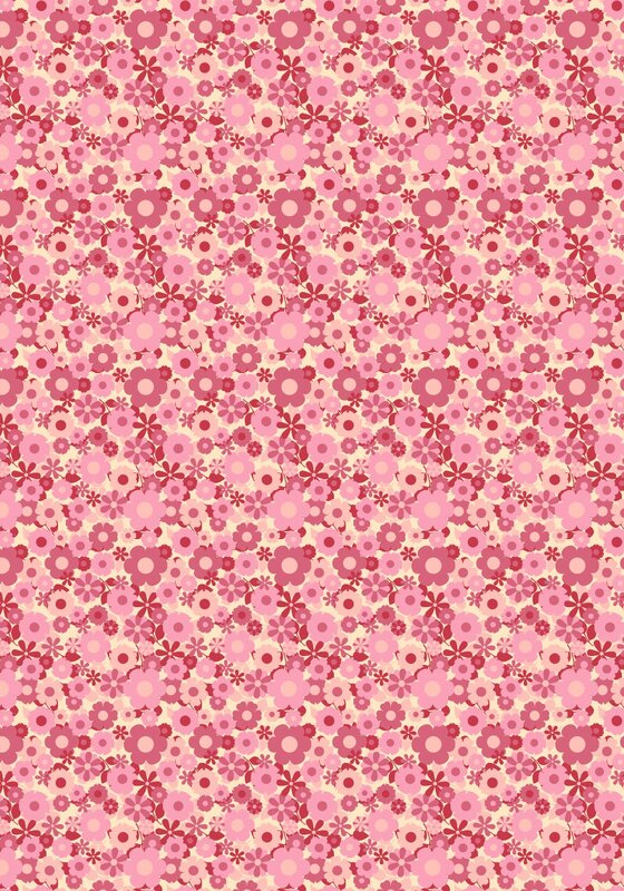 pink floral pattern