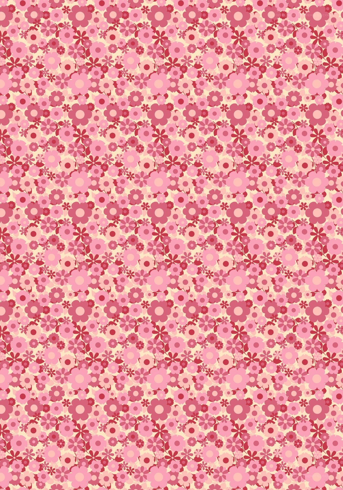 pink floral pattern