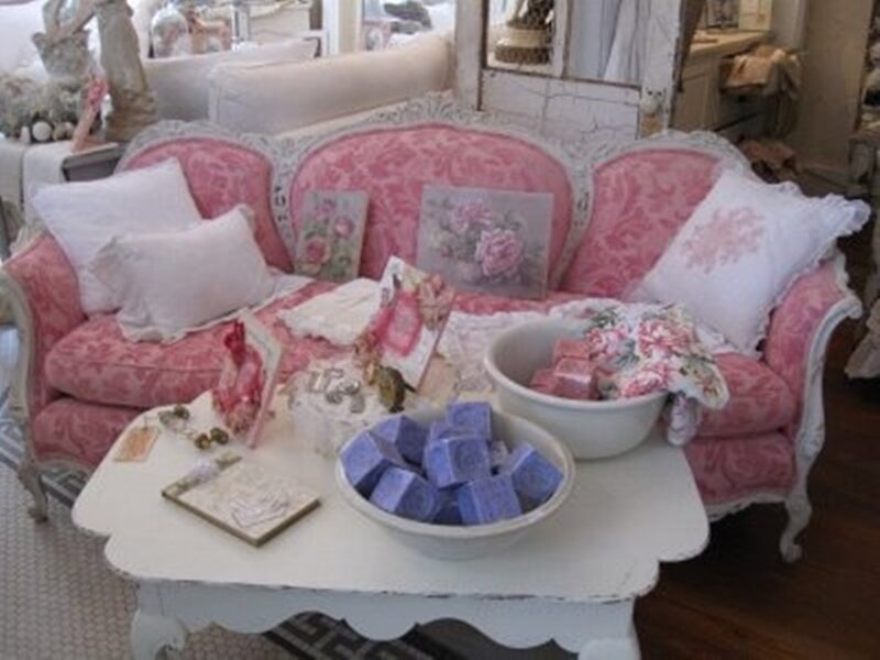 Pink Floral Sofa