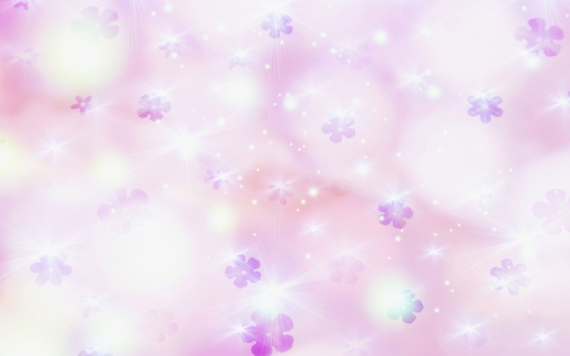 pink floral sparkles background