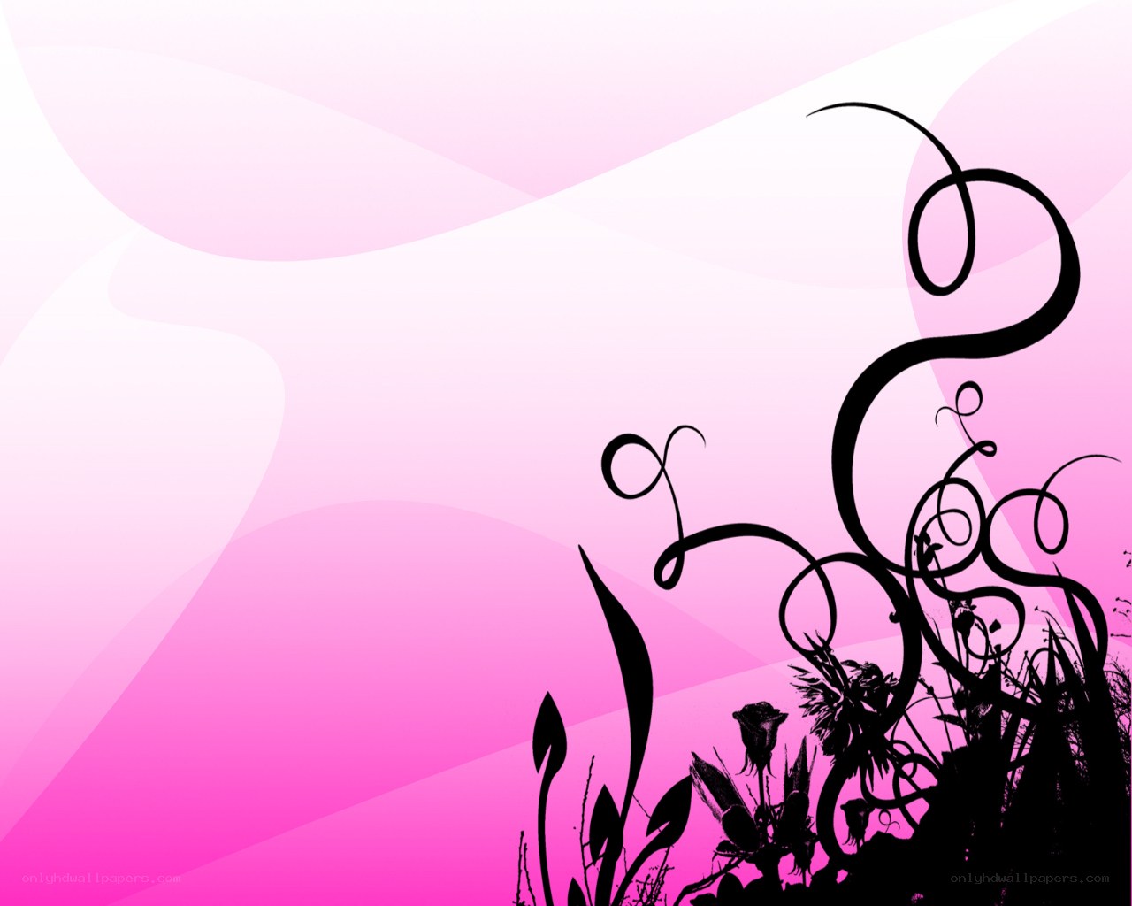 pink floral swirl background