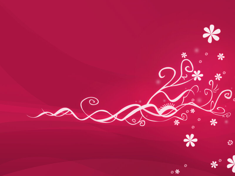 pink floral swirl design