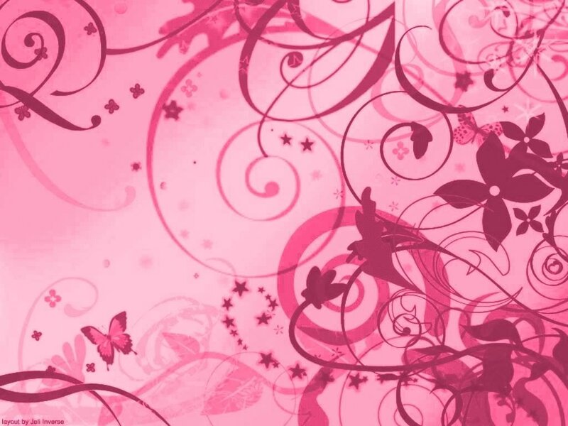pink floral swirls wallpaper