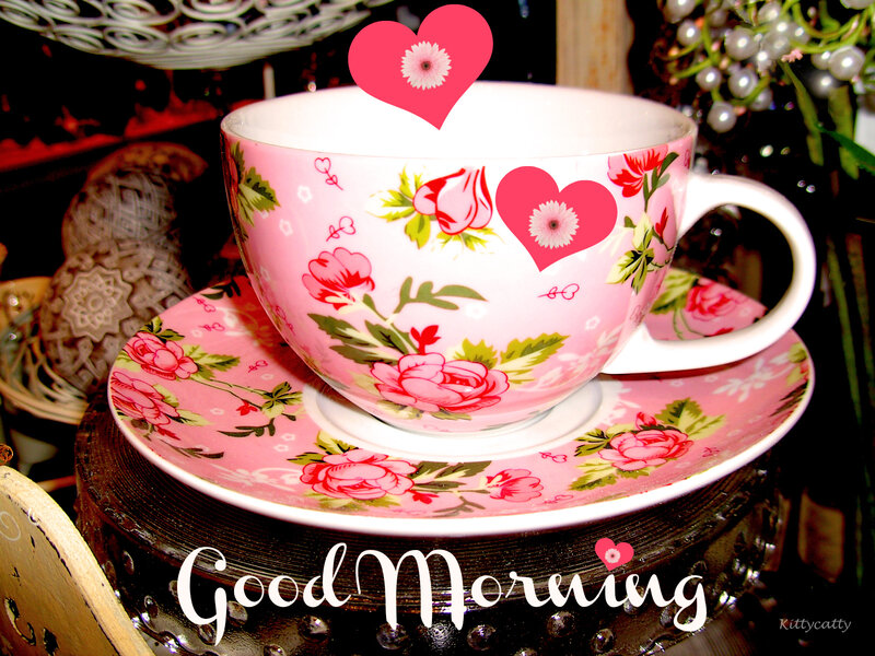 Pink Floral Teacup
