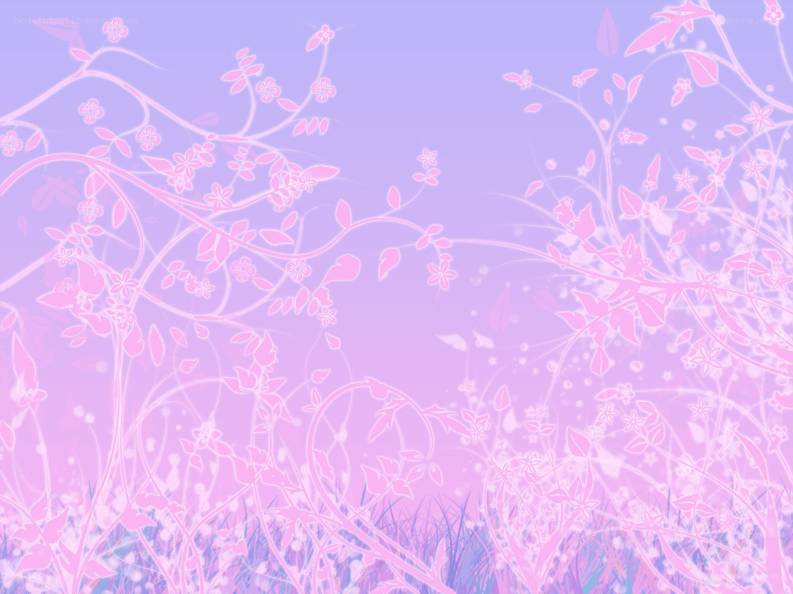 pink floral vine background