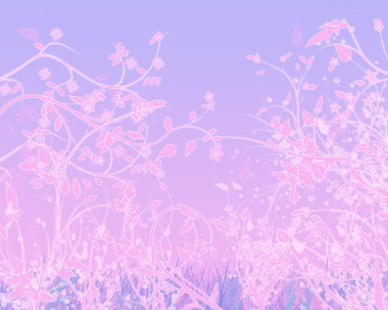 pink floral vine background