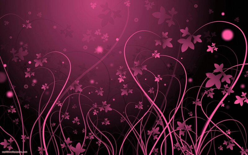 Pink Floral Vines