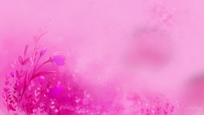 Pink Floral Watercolor