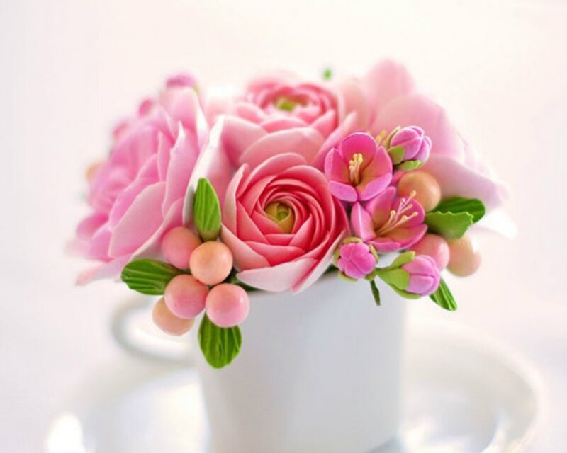 Pink Flower Arrangement — Serene