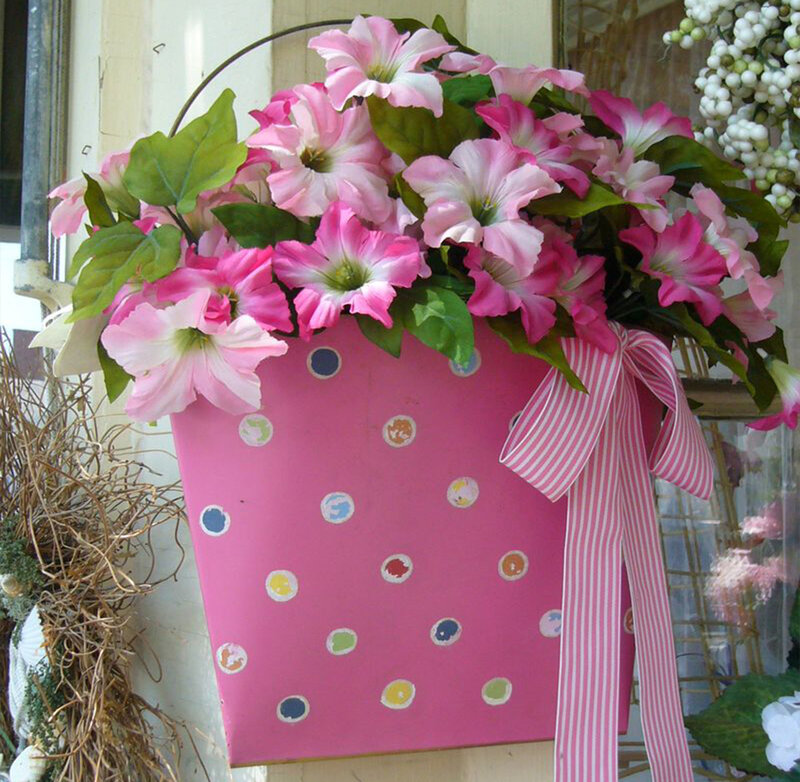Pink Flower Basket
