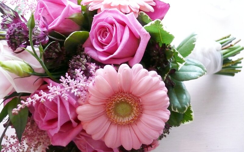Pink flower bouquet