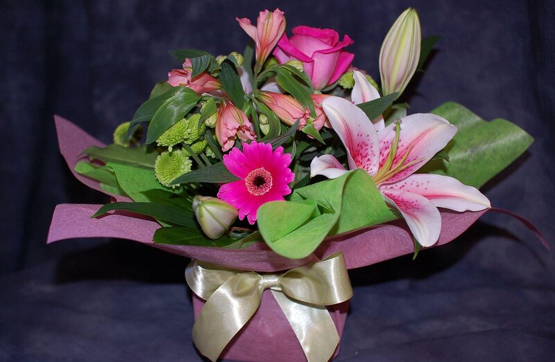 Pink flower bouquet