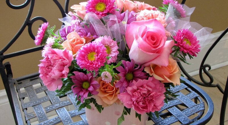 Pink Flower Bouquet — Calm, Afternoon, Photograph, Roses