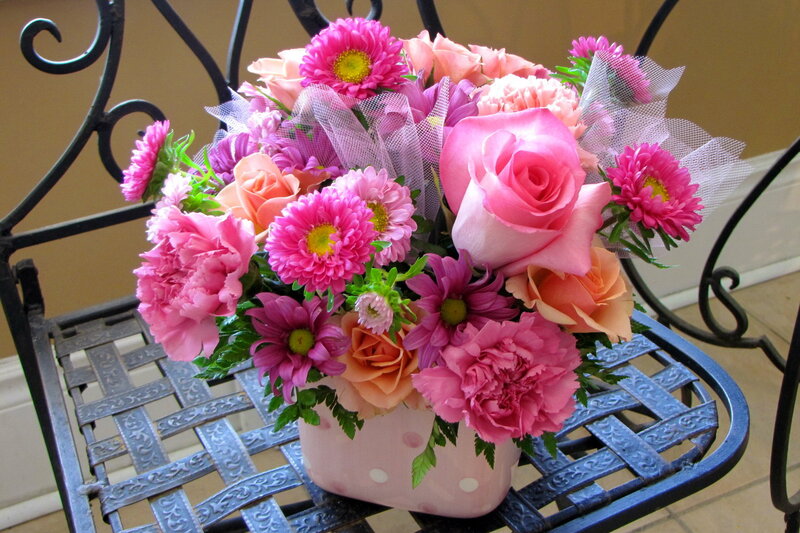 Pink Flower Bouquet — Calm, Afternoon