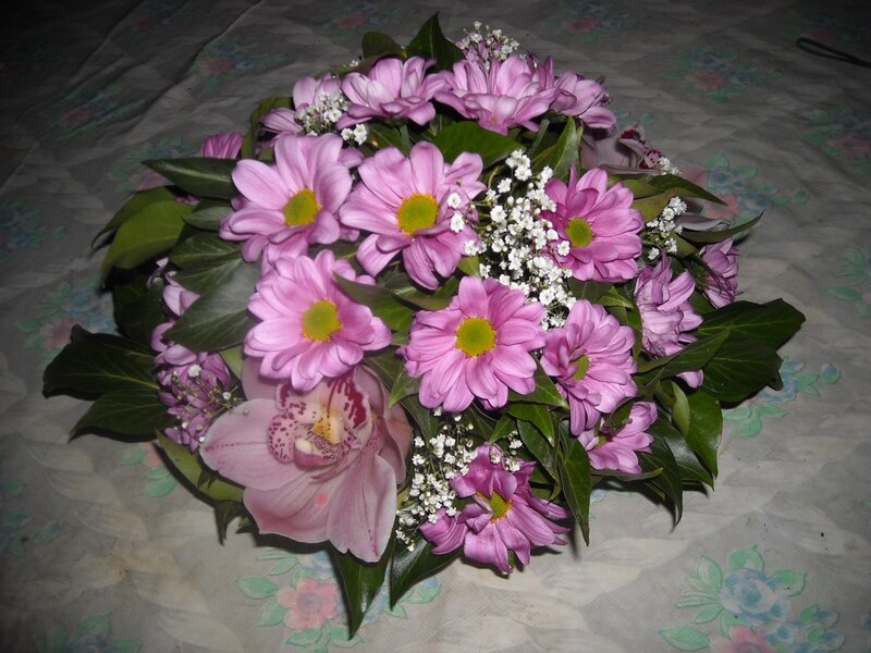 Pink Flower Bouquet — Calm, Night