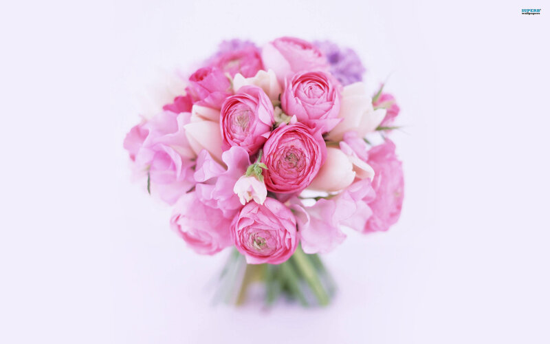Pink Flower Bouquet — Serene, Photograph