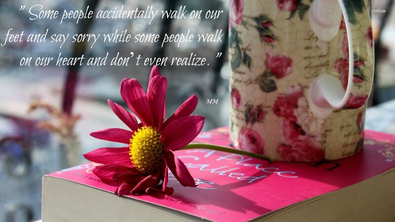 Pink Flower on Book — Calm