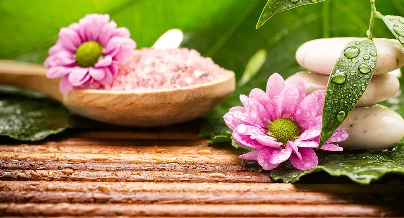 Pink Flower with Salt