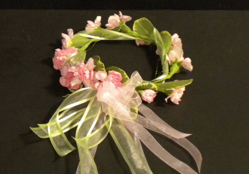 Pink Flower Wreath