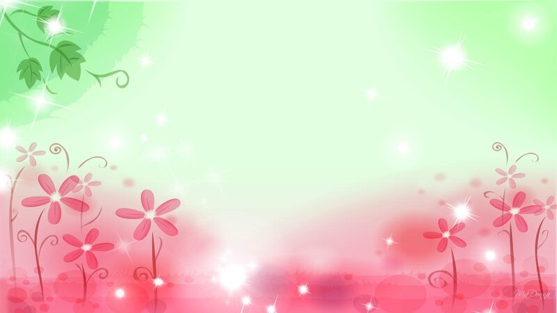 Pink Flowers and Green Leaves — Dreamy