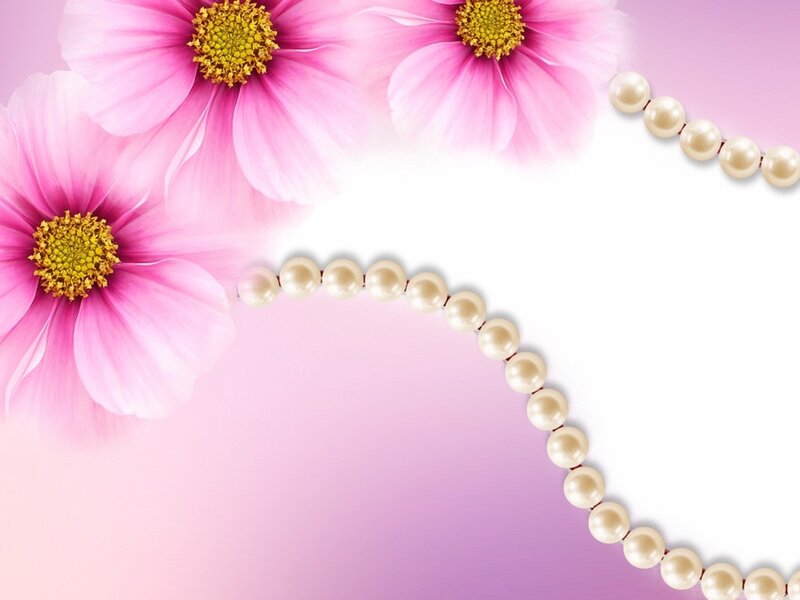 Pink Flowers and Pearls — Calm