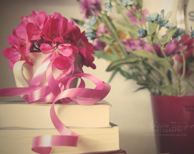 Pink Flowers in Cup — Calm