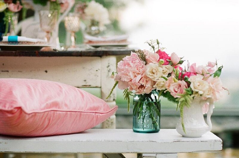 Pink Flowers in Vases — Serene, Afternoon