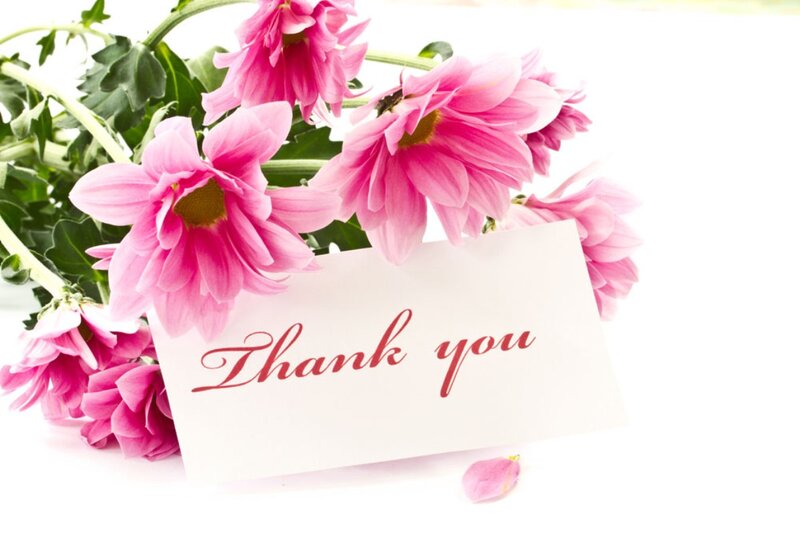 Pink Flowers with Card — Calm