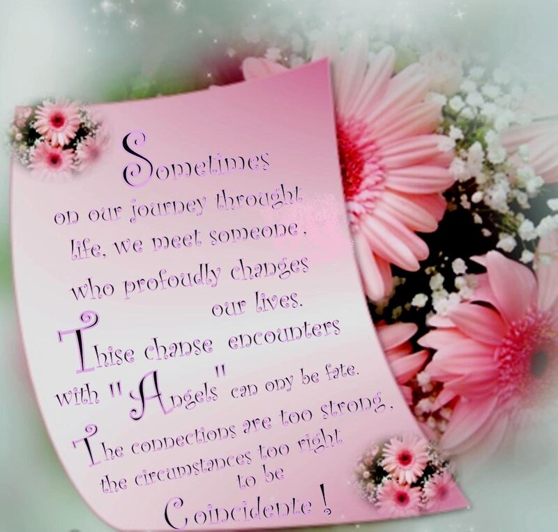 Pink Flowers with Card