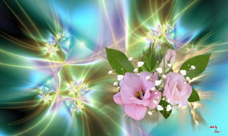 Pink Flowers with Green Leaves — Ethereal