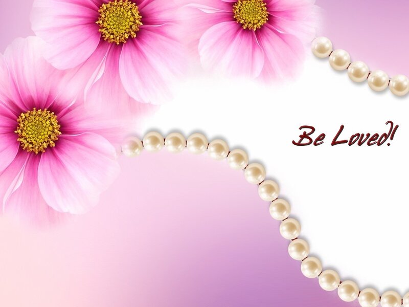 Pink Flowers with Pearls