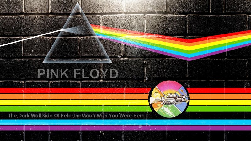 Pink Floyd Album Art — Black, Dramatic, Illustration