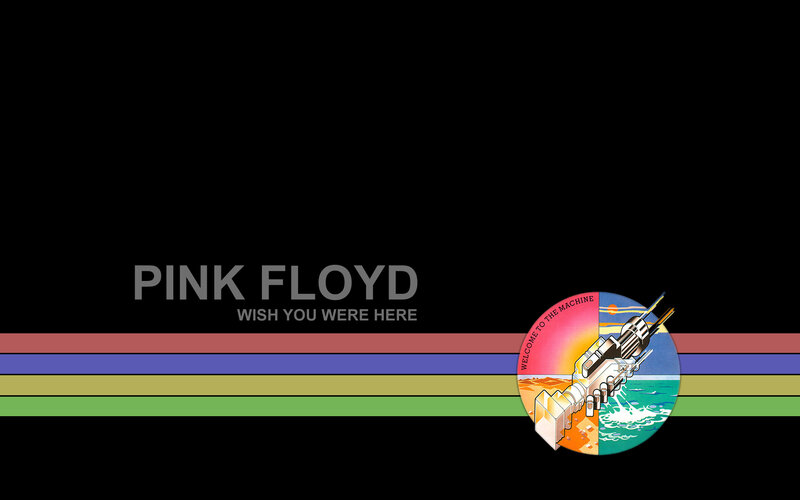 Pink Floyd Album Cover — Black, Minimalist, Illustration