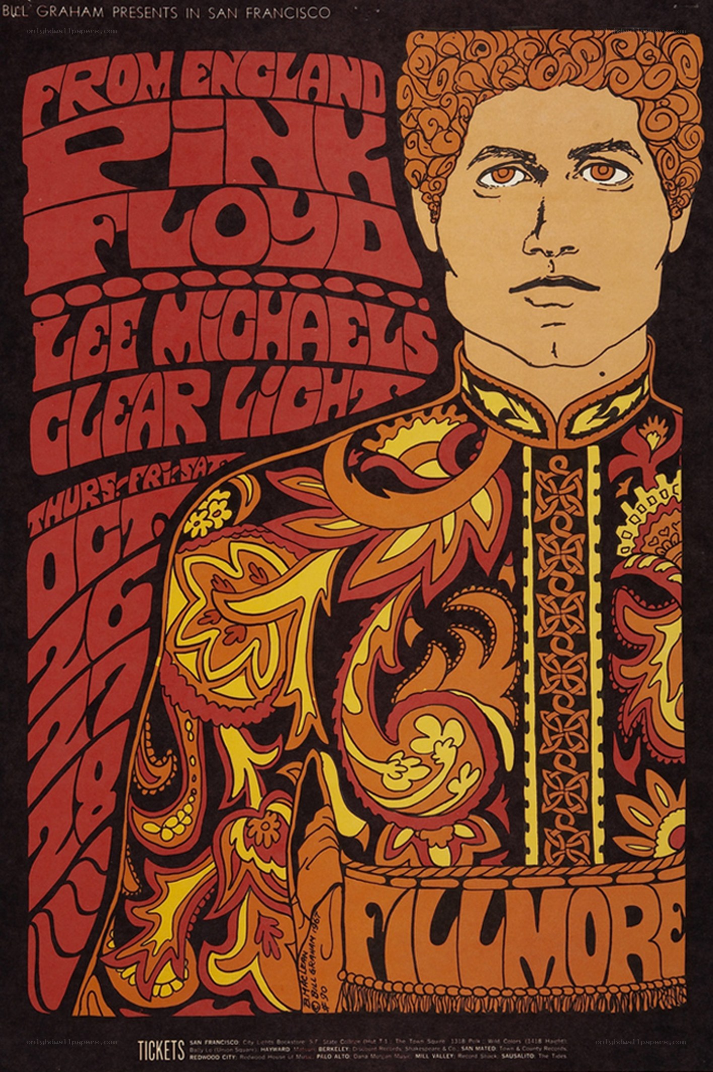 Pink Floyd concert poster
