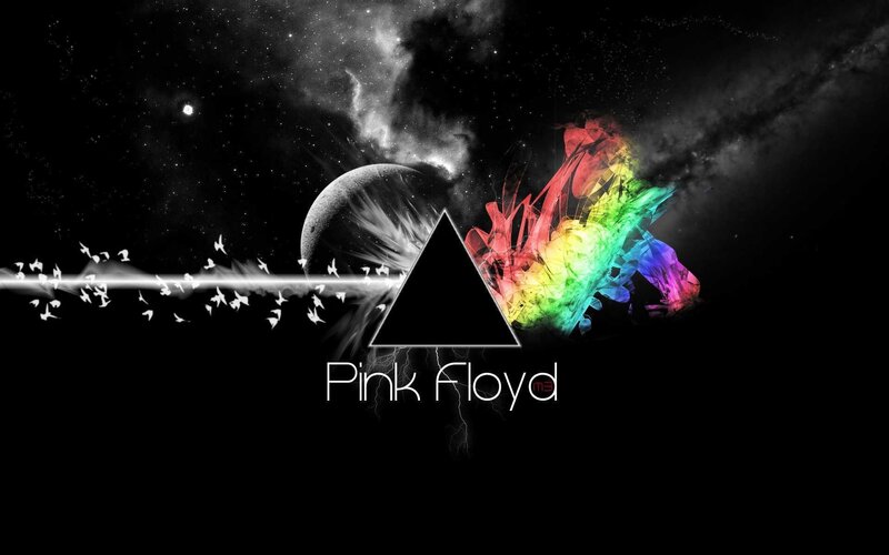 Pink Floyd Logo Art — Black