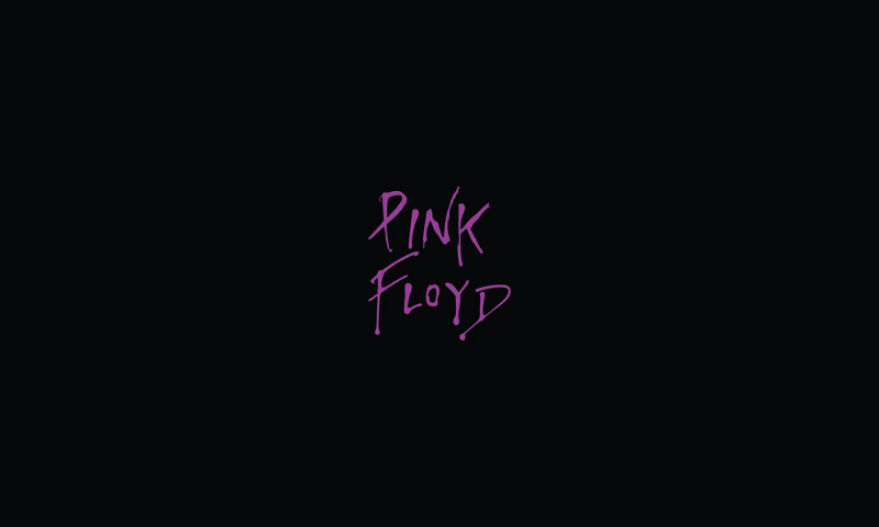 Pink Floyd Logo — Black, Dark, Minimalist