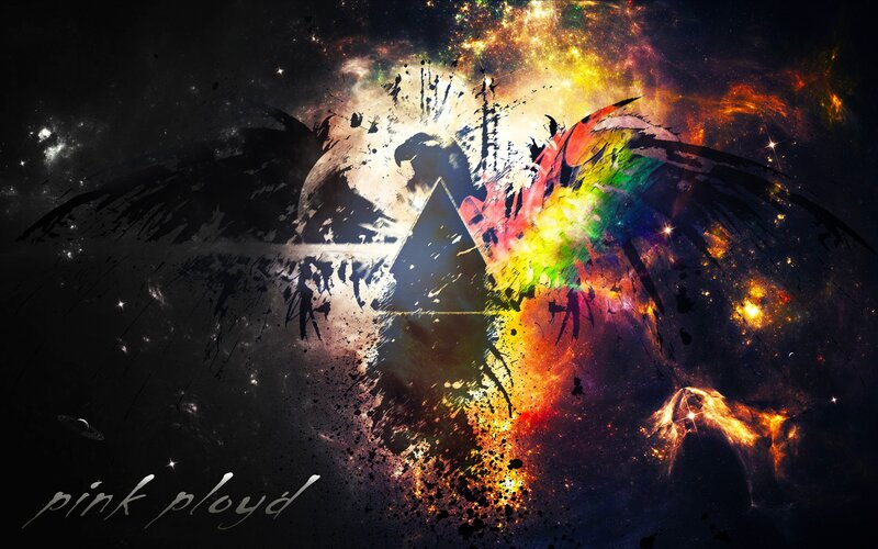 Pink Floyd Logo — Black, Dramatic
