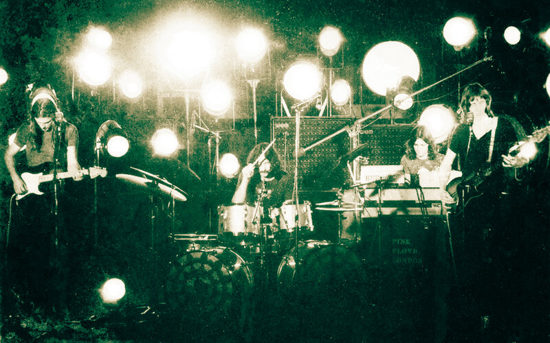 Pink Floyd performing live