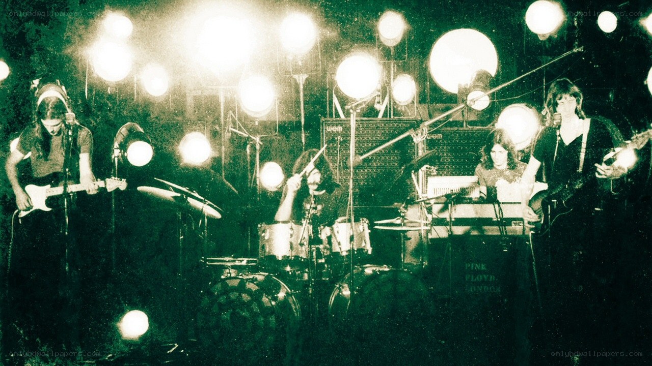 Pink Floyd performing live