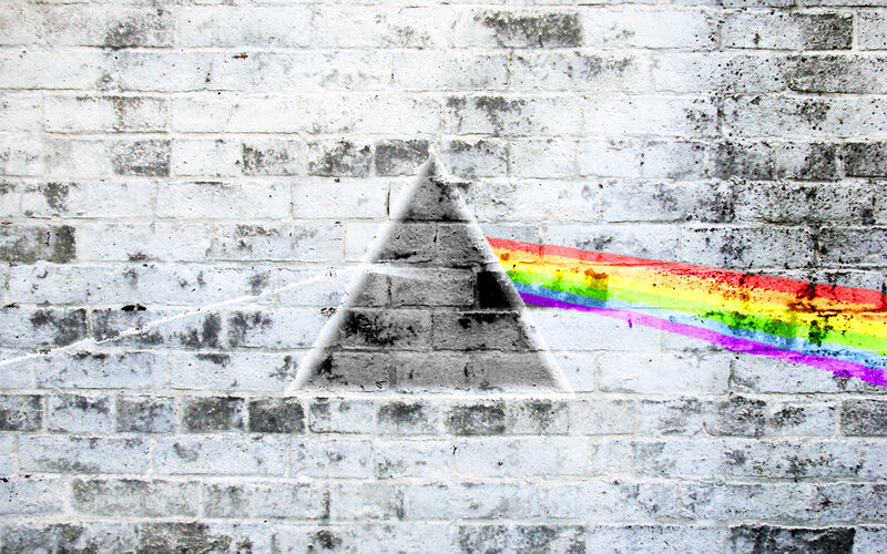 Pink Floyd prism graffiti