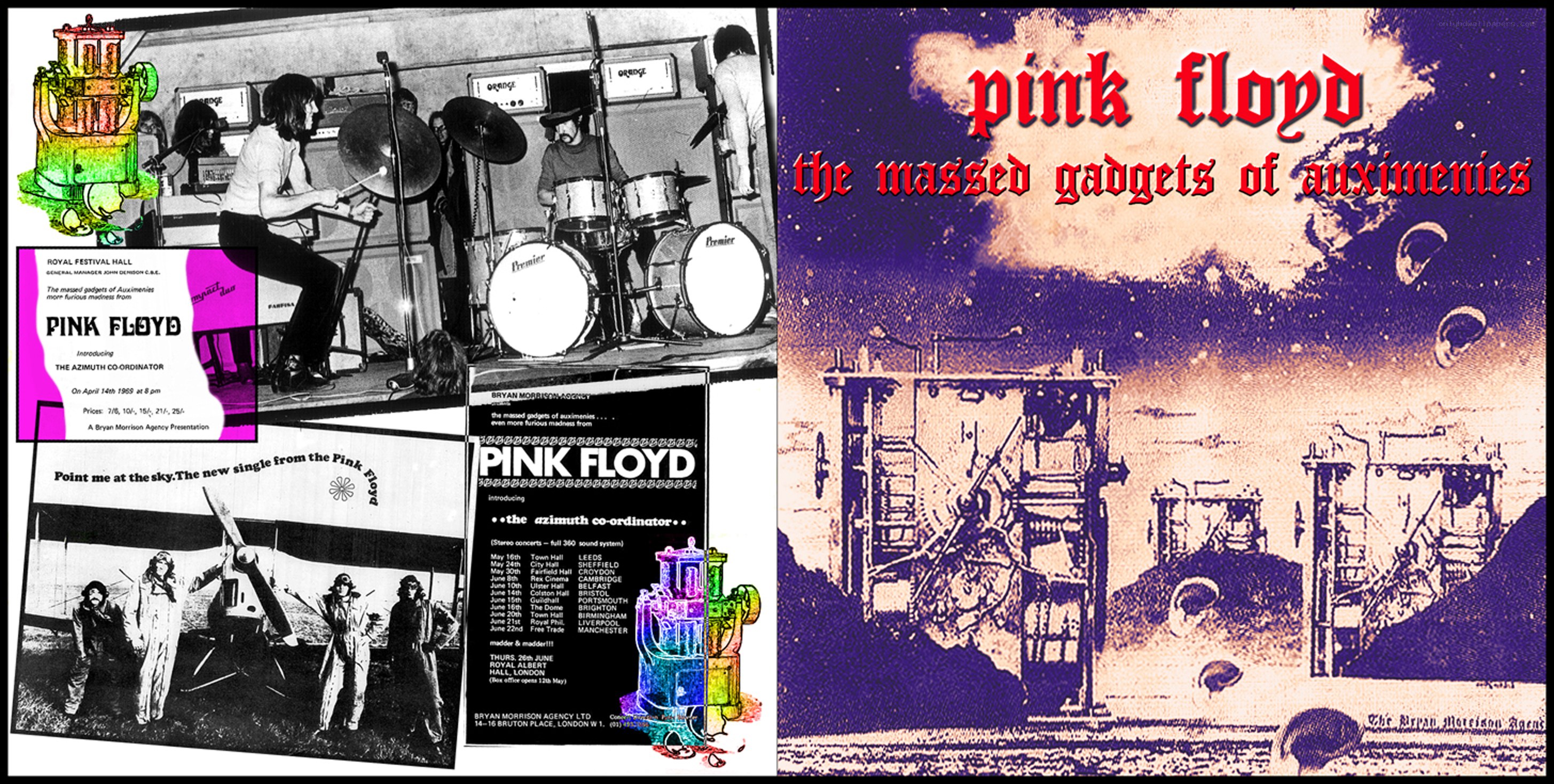 Pink Floyd promotional collage